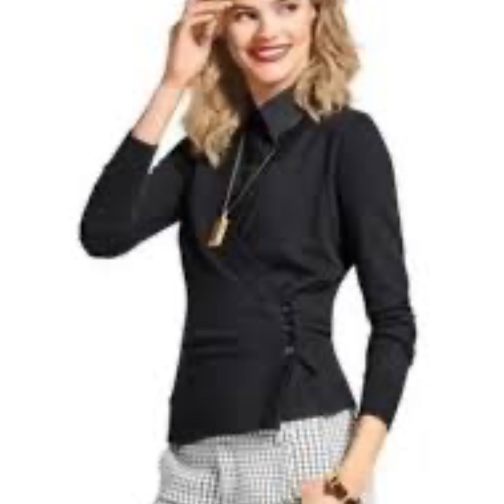 CAbi Black Ballet Sweater Cardigan